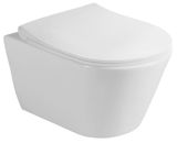 SAPHO AVVA SLIM WC sedadlo &quot;D&quot; soft close, duroplast, biele, 100787