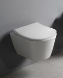 SAPHO AVVA SLIM WC sedadlo &quot;D&quot; soft close, duroplast, biele, 100787