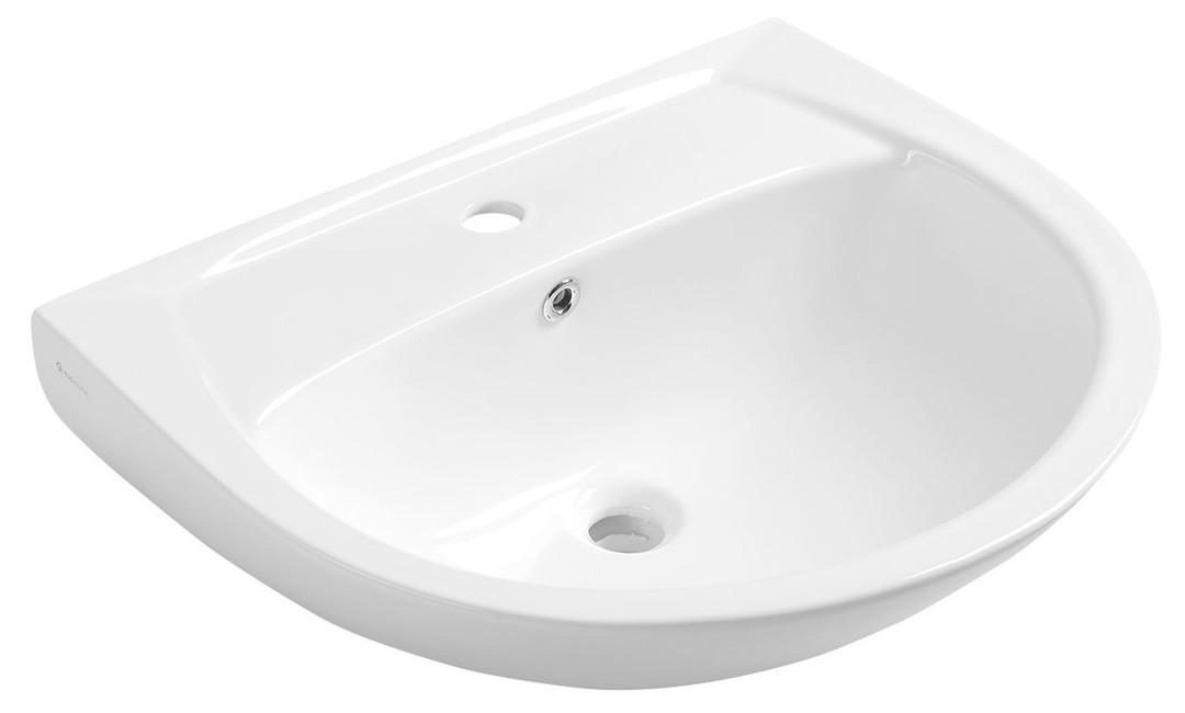 Ege vitrified ceramic washbasin 60x48cm, white