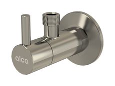 ALCAPLAST ARV001-N-B ventil rohový guľový s filtrom, s rozetou, 1/2" x 3/8", nikel mat, ARV001-N-B