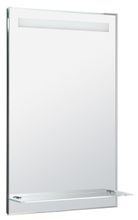 AQUALINE ATH 50 x 80cm zrkadlo s LED podsvietením fazetové s poličkou, ATH52