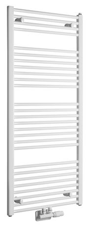 AQUALINE DIRECT 60 x 132cm 795W rovný kúpeľňový radiátor, stredové pripojenie, biely, ELM36T