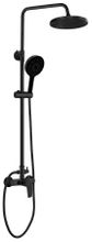 AQUALINE LOTTA sprchový stĺp s nástennou batériou, čierny matný, LT690B