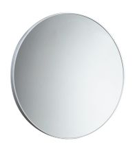 AQUALINE Ø60cm zrkadlo kruhové v ráme, biela, 600002