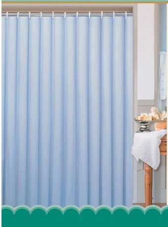AQUALINE PE 180 x 180cm záves sprchový jednofarebný textilný, modrý, 0201103 M