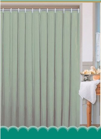 AQUALINE PE 180 x 200cm záves sprchový jednofarebný textilný, zelený, 0201104 Z