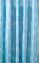 AQUALINE PE 180 x 200cm záves sprchový textilný, mušle a hviezdice, modrá, ZP006
