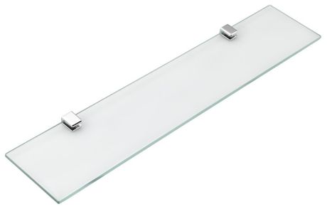 AQUALINE SAMBA 60 x 10cm polička sklenená, číre sklo, chróm, SB125