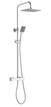 AQUALINE TALIA sprchový stĺp teleskopický s nástennou termostatickou batériou, nerez, chróm, SL440