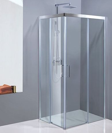 AQUATEK DYNAMIC R14 100 x 80cm pravý sprchový kút obdĺžnikový, profil chróm matný