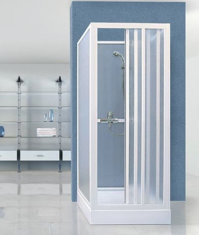 AQUATEK ROYAL D3 80cm sprchová kabína štvorcová, profil biely, ROYALD3BI8017
