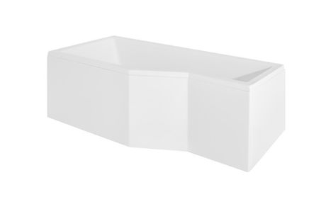 BESCO INTEGRA 150 x 75cm ľavá vaňa asymetrická, akrylátová, biela lesklá, #WAI-150-PL