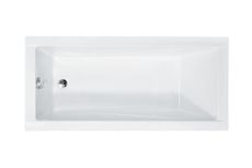BESCO MODERN SLIM 160 x 70cm vaňa klasická obdĺžniková s nízkym okrajom, akrylátová, biela lesklá, #WAM-160-SL