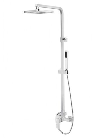 BESCO MODERN / VARIUM sprchový stĺp teleskopický s nástennou batériou kompletný, rozteč 15cm, chróm, BP-MVN-CH