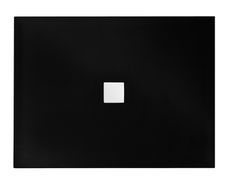 BESCO NOX ULTRASLIM BLACK 100 x 80cm sprchová vanička obdĺžniková, liaty mramor, čierna, BMN100-80-CB