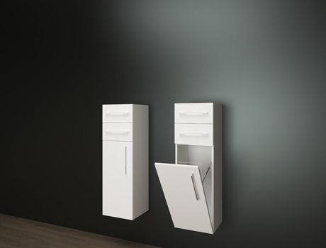 CERAMICA LATINA ZEN T 32 x 30 x 102cm ľavá skrinka kúpeľňnová nízka závesná, biela