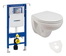 GEBERIT Duofix Špecial akciový set WC závesné s predstenovým inštalačným modulom, splachovaním a sedátkom