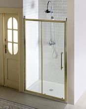 GELCO ANTIQUE 110cm dvere do niky alebo do kombinácie / sprchový kút rohový, profil bronz, sklo číre, GQ4211C