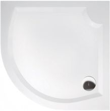 GELCO LAURA 90cm sprchová vanička štvrťkruhová nízka R500, liaty mramor, GL509