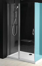 GELCO ONE 110cm sprchové dvere do kombinácie s pevnou stenou v rovine, profil chróm, sklo číre, GO4811