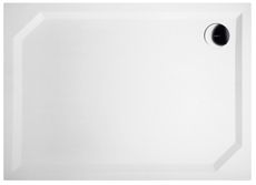GELCO SARA 110 x 80cm sprchová vanička obdĺžniková nízka hladká, liaty mramor, HS11080