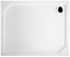GELCO SARA 110 x 90cm sprchová vanička obdĺžniková nízka hladká, liaty mramor, HS11090