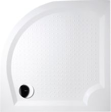 GELCO VIVA 90cm sprchová vanička štvrťkruhová nízka R550, liaty mramor, GV559