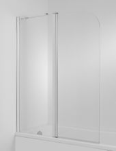 JIKA CUBITO PURE 115cm ľavá vaňová zástena sklápacia dvojdielna, profil striebro, sklo číre, H2564260026681