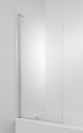 JIKA CUBITO PURE 75cm ľavá vaňová zástena sklápacia jednodielna, profil striebro, sklo číre, H2574250026681