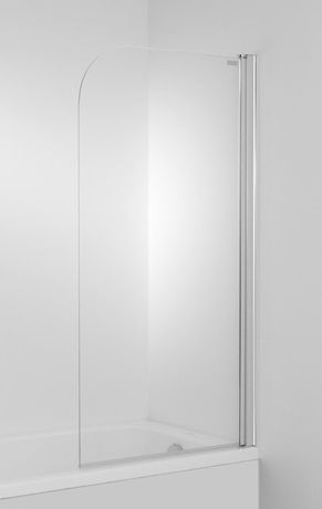 JIKA CUBITO PURE 75cm pravá vaňová zástena sklápacia jednodielna, profil striebro, sklo číre, H2564250026681