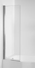 JIKA TIGO 60cm vaňová zástena sklápacia jednodielna, profil striebro, sklo číre, H2562140026681