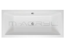 M-ACRYL SABINA 160 x 75cm vaňa obdĺžniková symetrická hranatá, akrylátová