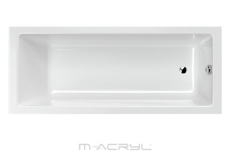 M-ACRYL SANDRA 160 x 70cm vaňa klasická obdĺžniková, akrylátová