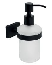NOVASERVIS FERRO GRETA BLACK dávkovač tekutého mydla závesný, čierny, mliečne sklo, AGR34BL