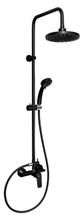 NOVASERVIS NOBLESS TINA sprchový stĺp s nástennou batériou, rozteč 150mm, čierna, SET042/38,5