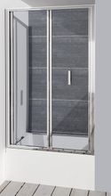 POLYSAN DEEP 100cm dvere do niky / sprchový kút obdĺžnikový rohový, výška 165cm, profil chróm, sklo číre, MD1910