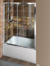 POLYSAN DEEP 110cm dvere do niky / sprchový kút obdĺžnikový rohový, výška 165cm, profil chróm, sklo číre, MD1116