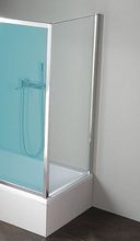 POLYSAN DEEP 75cm pevná sprchová stena do kombinácie, výška 165cm, profil chróm, sklo číre, MD3116