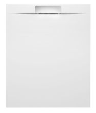 POLYSAN KAZUKO 110 x 90cm sprchová vanička obdĺžniková dizajnová nízka, liaty mramor, biela, 40338