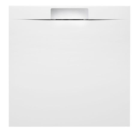 POLYSAN KAZUKO 90cm sprchová vanička štvorcová dizajnová nízka, liaty mramor, biela, 40332