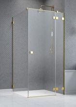 RADAWAY ESSENZA PRO GOLD KDJ 120cm pravé dvere do kombinácie / sprchový kút rohový, profil zlatý, sklo číre, 10097120-09-01R