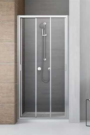 RADAWAY EVO DW 105cm sprchové dvere do niky / sprchový kút hranatý, profil chróm, sklo číre, 335105-01-01