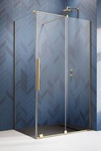 RADAWAY FURO GOLD KDJ 120cm pravé dvere do kombinácie / sprchový kút rohový, profil zlatý, sklo číre, 10104622-09-01R10110580-01-01