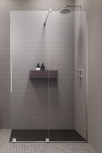 RADAWAY FURO WALK-IN 140cm pravá sprchová stena s posuvným dielom, profil chróm, sklo číre, 10106738-01-01R10110694-01-01