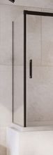 RADAWAY IDEA BLACK PN S 70cm ľavá bočná stena vaňovej zásteny celorámová, profil čierny, sklo číre, 10005070-54-01L
