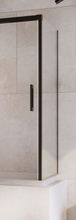 RADAWAY IDEA BLACK PN S 70cm pravá bočná stena vaňovej zásteny celorámová, profil čierny, sklo číre, 10005070-54-01R