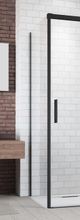 RADAWAY IDEA BLACK S1 100cm ľavá bočná stena do kombinácie, profil čierny, sklo číre, 387052-54-01L