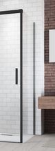 RADAWAY IDEA BLACK S1 100cm pravá bočná stena do kombinácie, profil čierny, sklo číre, 387052-54-01R