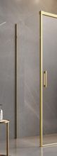 RADAWAY IDEA GOLD S1 100cm ľavá bočná stena do kombinácie, profil zlatý, sklo číre, 387052-09-01L
