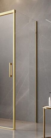RADAWAY IDEA GOLD S1 120cm pravá bočná stena do kombinácie, profil zlatý, sklo číre, 387054-09-01R